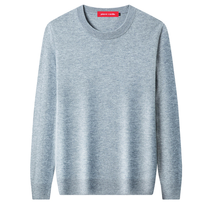 皮尔卡丹男士低圆领针织衫毛衣