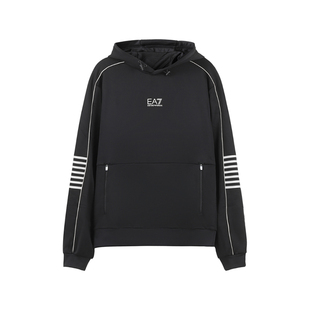 【自营】EA7阿玛尼 男士拉链插袋连帽卫衣运动衫 6RPM06 PJ16Z