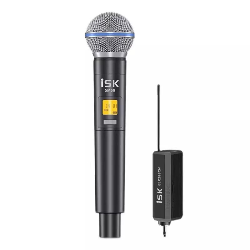 ISK sm58无线麦克风手持话筒动圈式户外网红主播直播声卡舞台专用