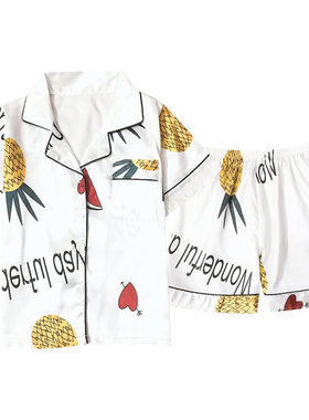 儿童冰丝睡衣夏季薄款