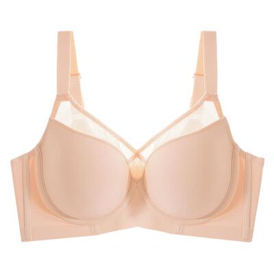 爱黛软钢圈上托聚拢光面无痕文胸