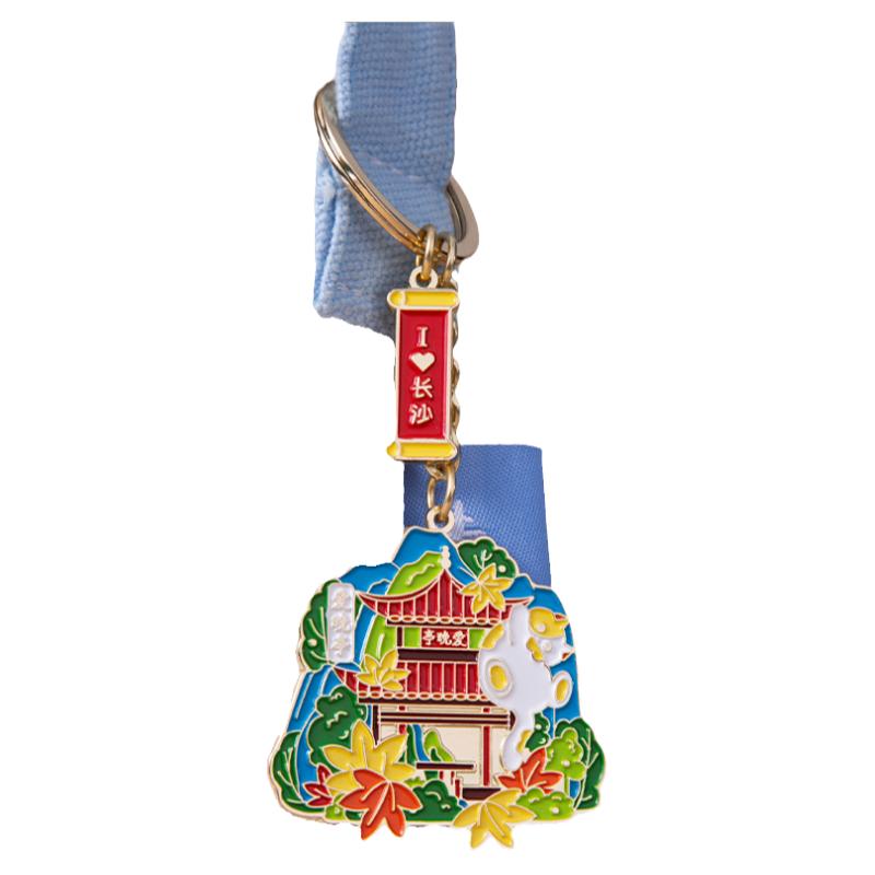 长沙猫猫游钥匙扣文创纪念品