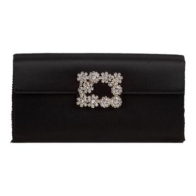 【24期免息】Roger Vivier/RV女包Efflorescence饰扣手拿单肩包