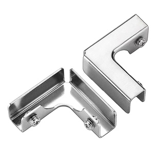 304不锈钢直角护角槽T十字L型玻璃夹子瓷砖固定夹鱼缸加固夹卡扣