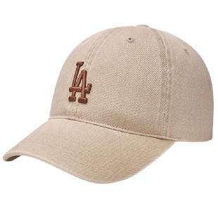 韩国MLB24新款水洗做旧可调节软顶棒球帽男女NY百搭帽子3ACPVV14N