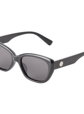 三福墨镜猫眼窄框偏光太阳镜时尚高级感防紫外线眼镜男女2026新款