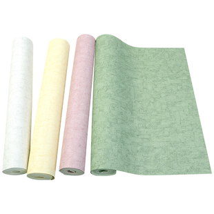 复古纯素色抹茶绿色墙纸非自粘法式客厅卧室壁纸莫兰迪色2026新款