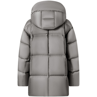 坦博尔新年红短款羽绒服女款高充绒可脱卸帽加厚OVERSIZE秋冬外套