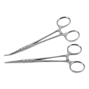 上海金钟不锈钢止血直弯钳血管持针钳粗细针双眼皮持针器钓鱼拔毛