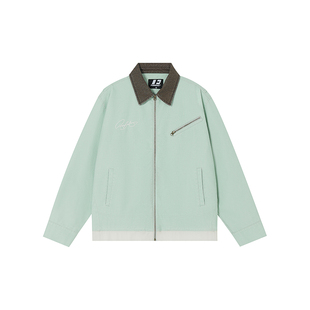 FORNINES巴恩风底特律夹克男女情侣潮牌春季美式复古水洗工装外套