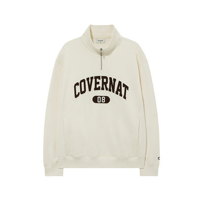 韩国潮牌休闲宽松半拉琏情侣卫衣