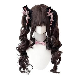 花间辞假发女【巴洛克甜心】Lolita萝莉虎口夹洛丽塔双马尾假发