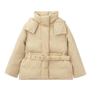 ACNE STUDIOS 女士连帽带腰带鸭绒羽绒服银泰百货精品 301574