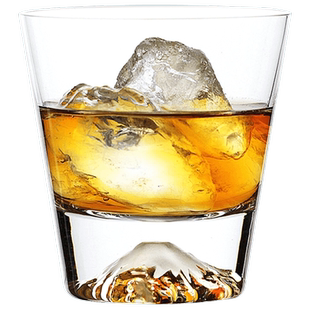 同合日本进口田岛硝子富士山杯江户切子手工玻璃杯水杯威士忌酒杯