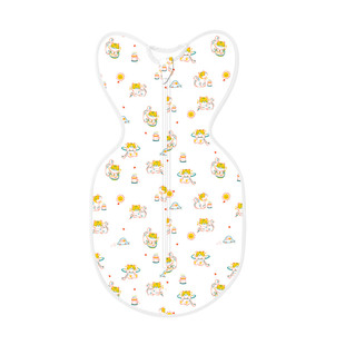 yikyak新生儿婴儿防惊跳襁褓睡袋投降式宝宝抱被包裹式可拆四季