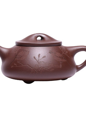 百年利永原矿紫砂全手工茶壶