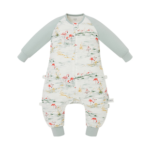 cutelife【轻羽】宝宝四季睡袋竹棉分腿儿童防踢被子柔软舒适A类