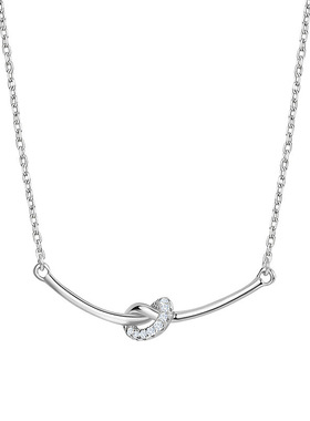 女轻奢金色十字锁骨链设计感