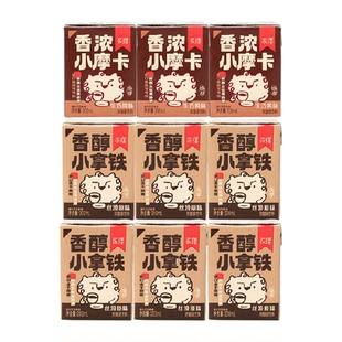 永璞即饮咖啡香醇小拿铁香浓小摩卡200ml*9盒吸管便携冷藏更美味