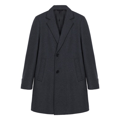 重磅加厚羊毛呢子大衣男中长款