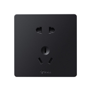 公牛开关插座面板正品家用一开五孔86型墙壁暗装16A空调G12黑色