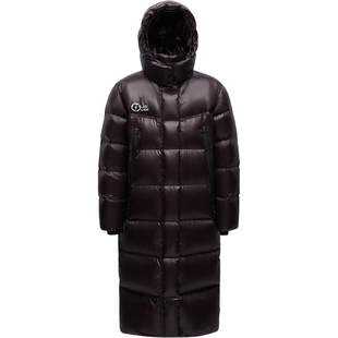 【明星同款】LINC金羽杰羽绒服女款2024新款咖色加厚长款羽绒服