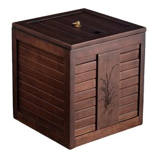 花梨木茶桶茶盘废水茶渣桶实木排水桶家用垃圾茶水桶功夫茶具配件