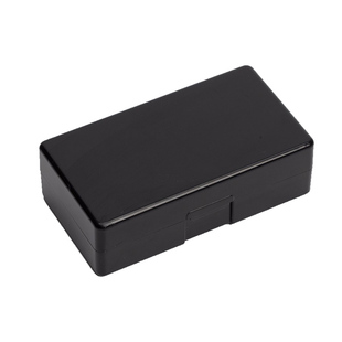 大号双格法人印章收纳盒带印台格子个人印章盒子单个人名姓名扁名私章盒子方形印鉴盒黑色名字签名印章盒