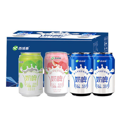 新疆西域春奶啤300ml×6/12罐装整箱发酵乳酸菌饮料聚会畅饮新疆