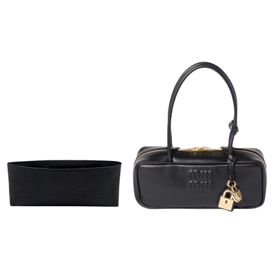 适用miumiu缪缪25ss长柄保龄球法棍包beau内胆包撑杜邦纸超轻防水