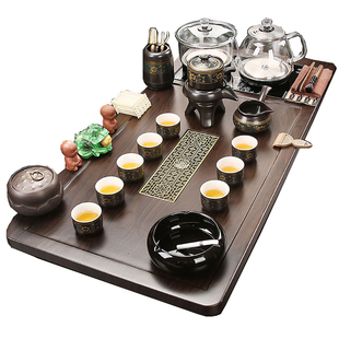 瓷恒堂茶具套装全自动烧水壶一体高级茶盘家用喝茶办公功夫泡茶台