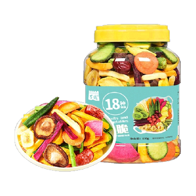 万达18种综合果蔬脆零食500g