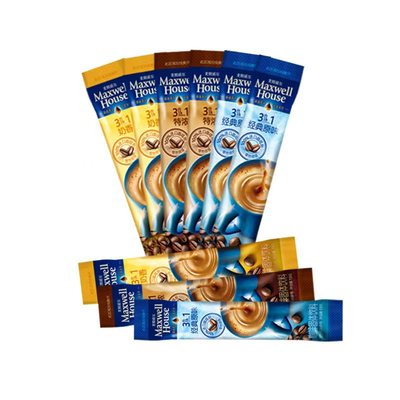 麦斯威尔特浓咖啡尝鲜装加班提神