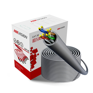 海康威视超五类网线企业室内无氧铜电脑宽带监控网络线305米一箱