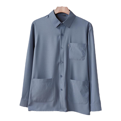 爸爸装中老年人半袖衬衣