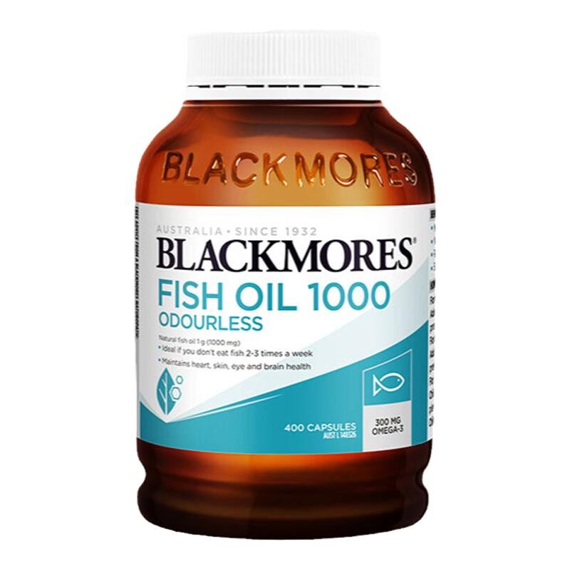 澳佳宝鱼油400Blackmores原味深海无腥味成人中老年omega3鱼肝油