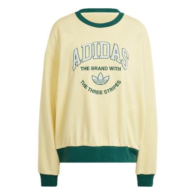 阿迪达斯三叶草女宽松套头卫衣