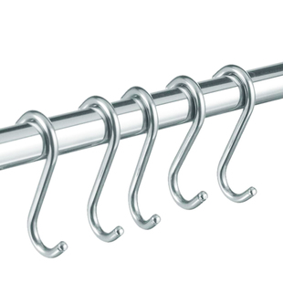 s勾挂钩厨房置物架单钩衣帽钩门后免打孔衣服包包S型钩子不锈钢