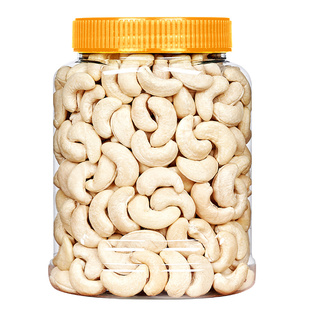 年货原味熟白腰果仁500g罐装干果仁越南腰果仁烘培用品商用小零食