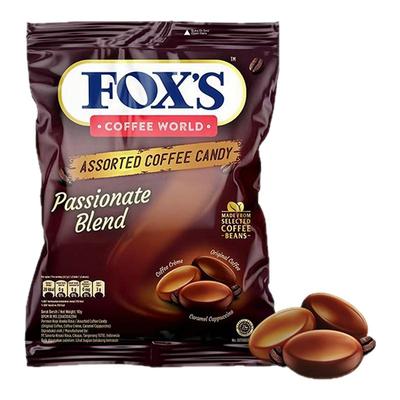 印尼进口foxs咖啡糖独立包装咖啡味硬糖水果糖果零食90g 圣诞节