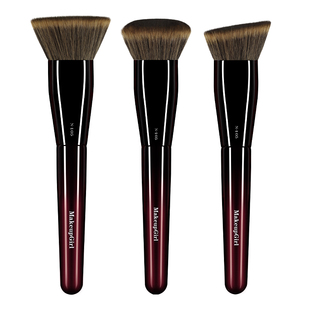 魅女郎朱釉N105粉饼刷仿生松鼠毛斜头散粉定妆刷超大号软毛化妆刷