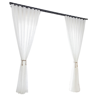 侘寂风新中式宋式美学禅意亚麻窗帘纱帘客厅卧室书房茶室薄纱窗纱