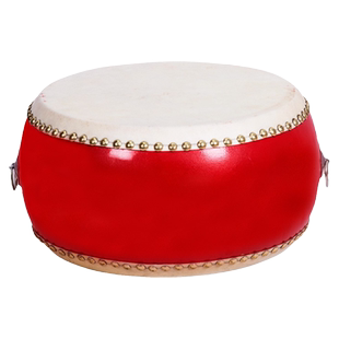 5-10寸牛皮大鼓儿童玩具鼓幼儿园小鼓中国红堂鼓扁鼓锣鼓打击乐器