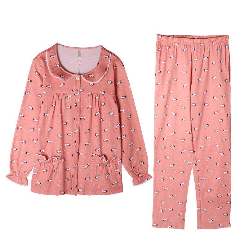 2025年新款春秋季睡衣女秋冬纯棉长袖长裤可爱女士韩版家居服套装