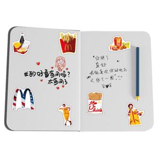 50张麦当劳潮牌logo水杯手机壳笔记本电脑防水涂鸦装饰手账小贴纸