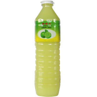 泰国进口 神童酸柑水1L*2瓶 柠檬汁青柠汁 调酒西餐烹饪烘焙原料
