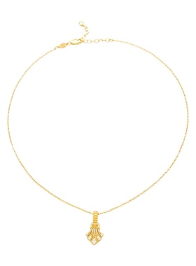 纯银镀金O字链女个性项链