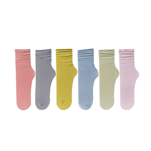 袜子女夏季薄款堆堆袜女潮长纯色天鹅绒中筒袜黑色冰冰袜超薄透气