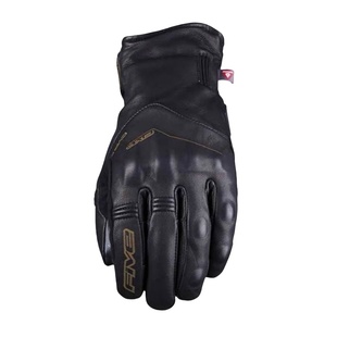 法国Five摩托车机车骑行防雨水秋冬季款保暖加绒触屏真皮手套防风