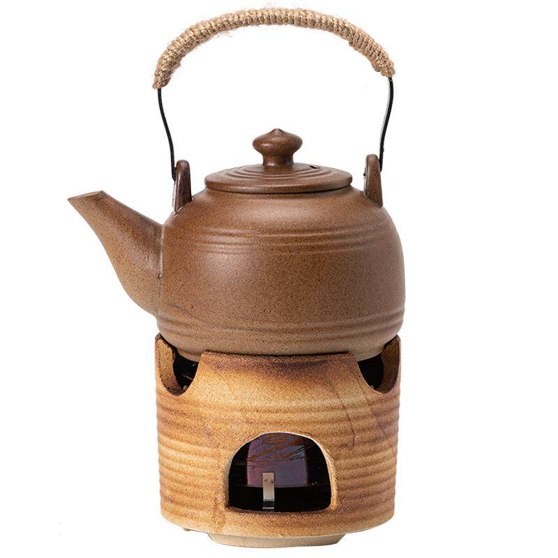 复古陶瓷柴烧蜡烛炭火炉子煮茶壶